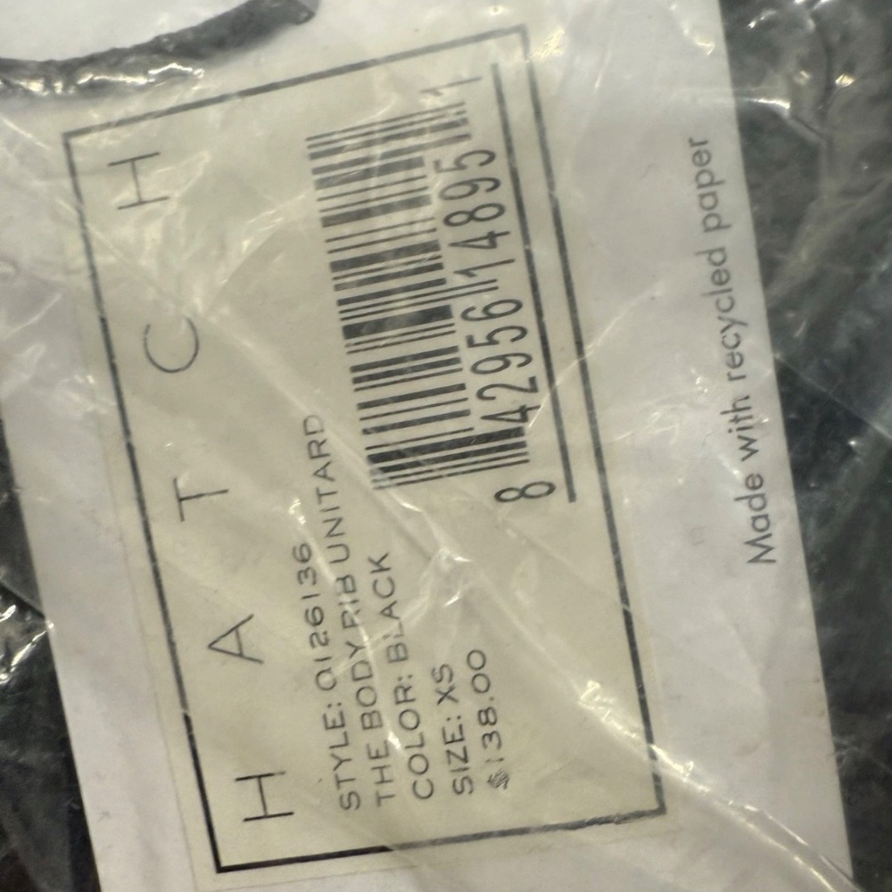 Hatch Collection The Body Rib Unitard Xs-black - Picture 5 of 5
